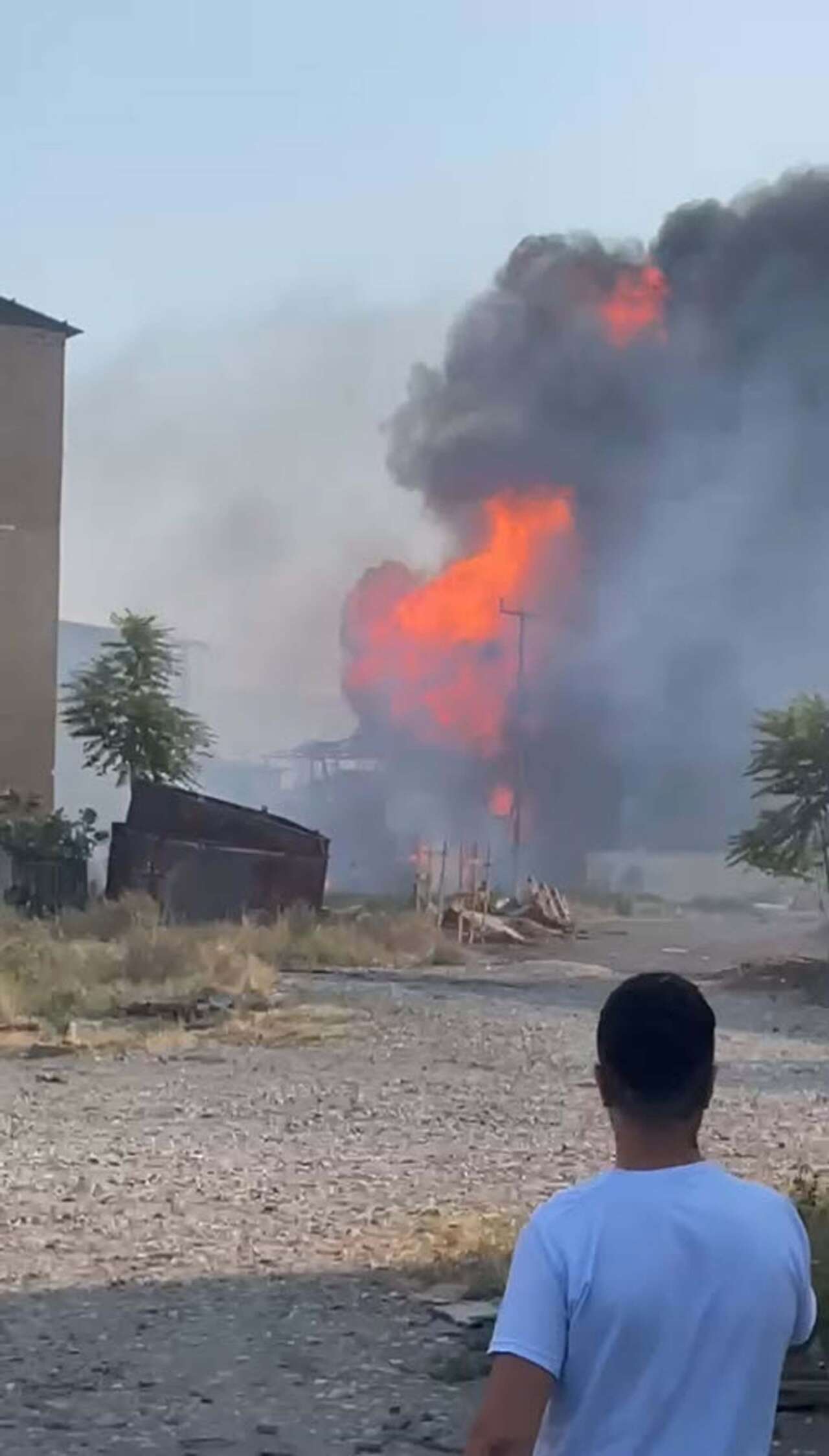 Oksijen dolum tesisinde patlama! 2 yaralı var 2